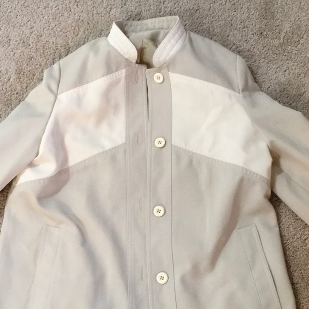 Vintage Tan Button Down London Rain Coat